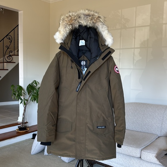 Canada Goose NWT Men’s Langford Heritage Parka Size M In Military Green w Fur - Picture 1 of 11